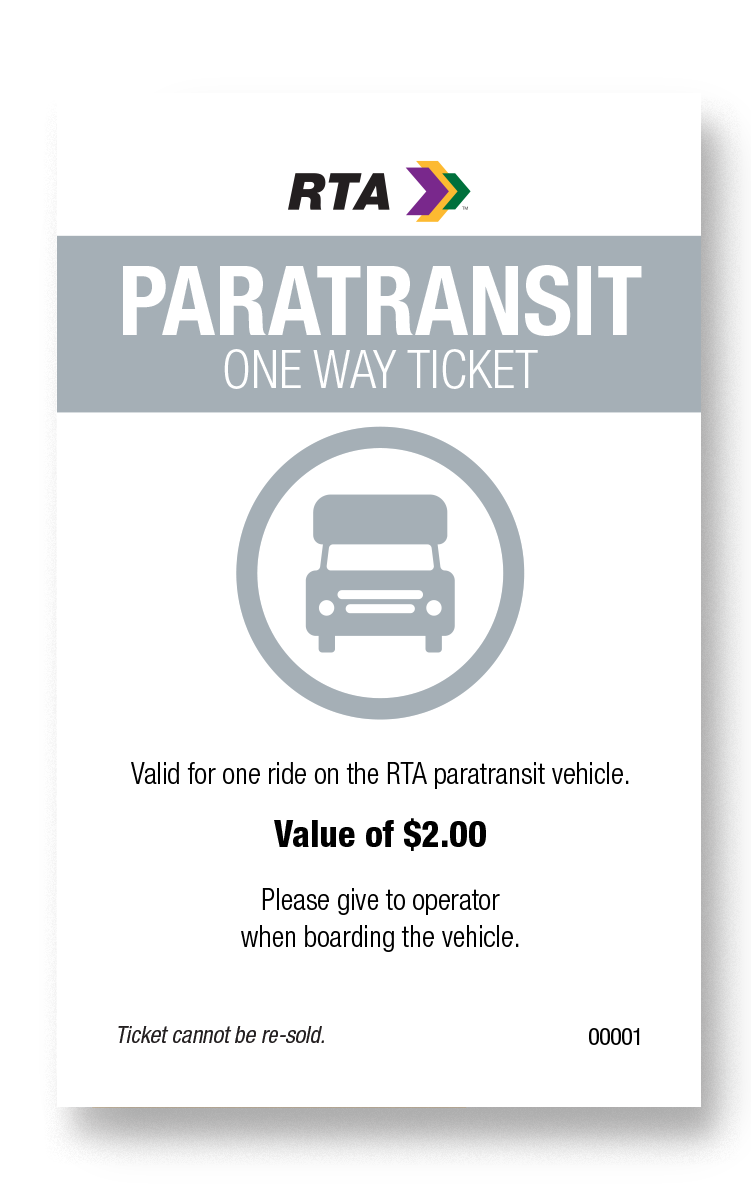 Paratransit Ticket Book